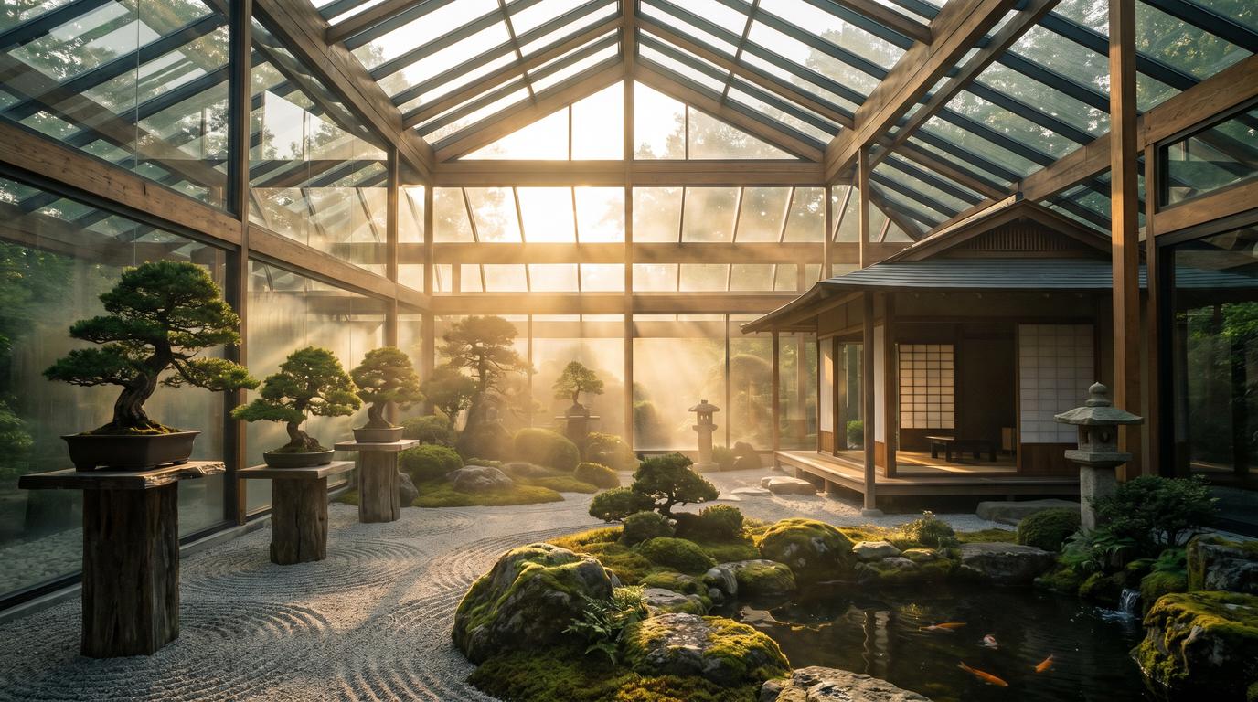 高清动漫日式盆景视频展示
